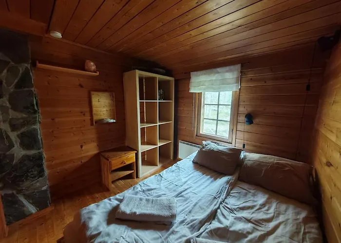 Kivakko Saariselaen Paratiisi - Oma Ranta & Sauna 木屋 萨利色尔卡